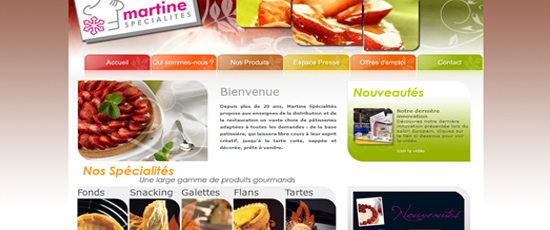 Création graphique site internet et dossier de presse